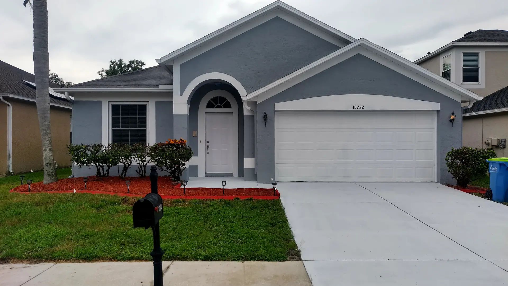 Happy tenants enjoying managed home